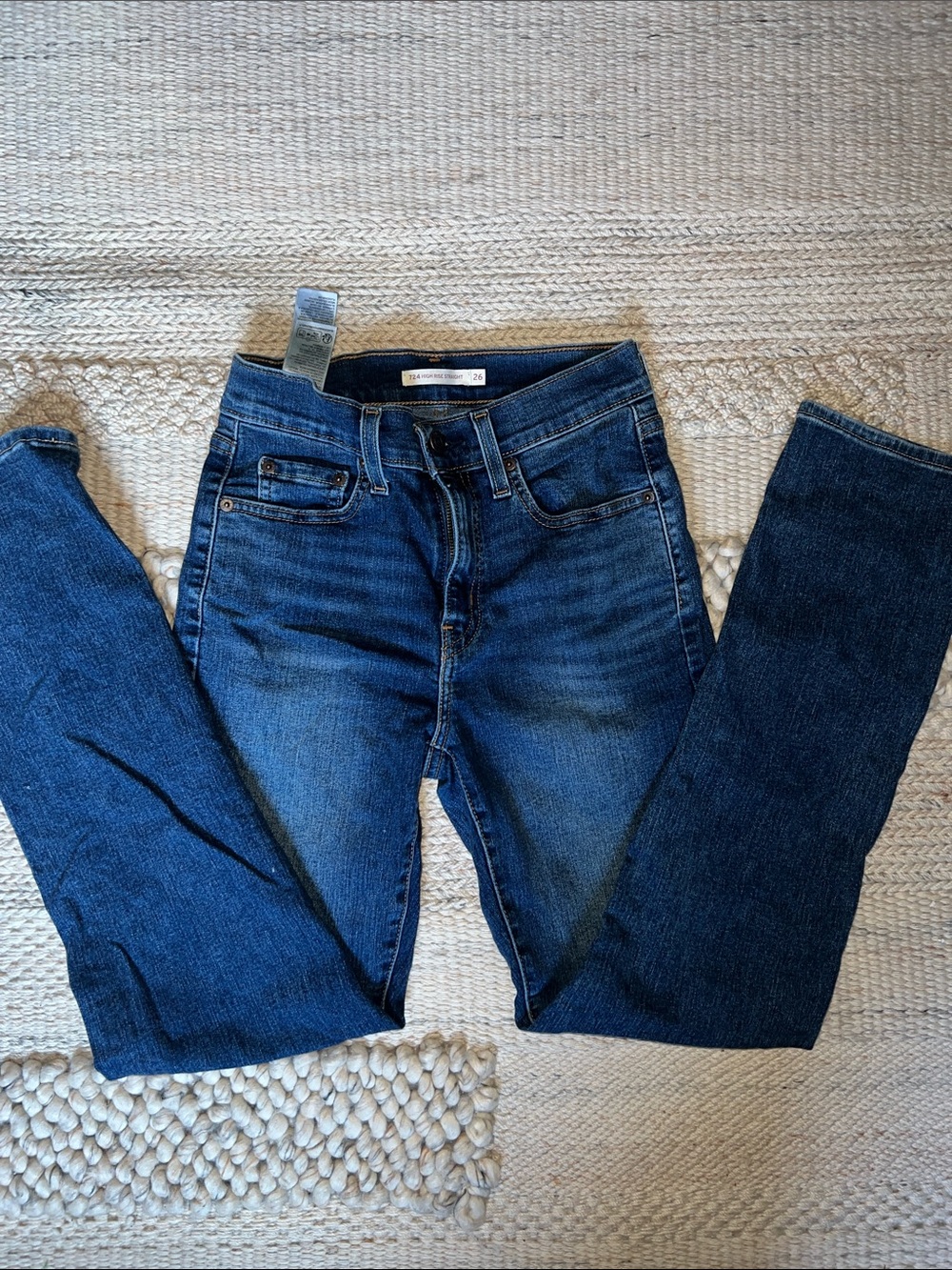 Levi's Women's Dark Blue Straight Leg Jeans